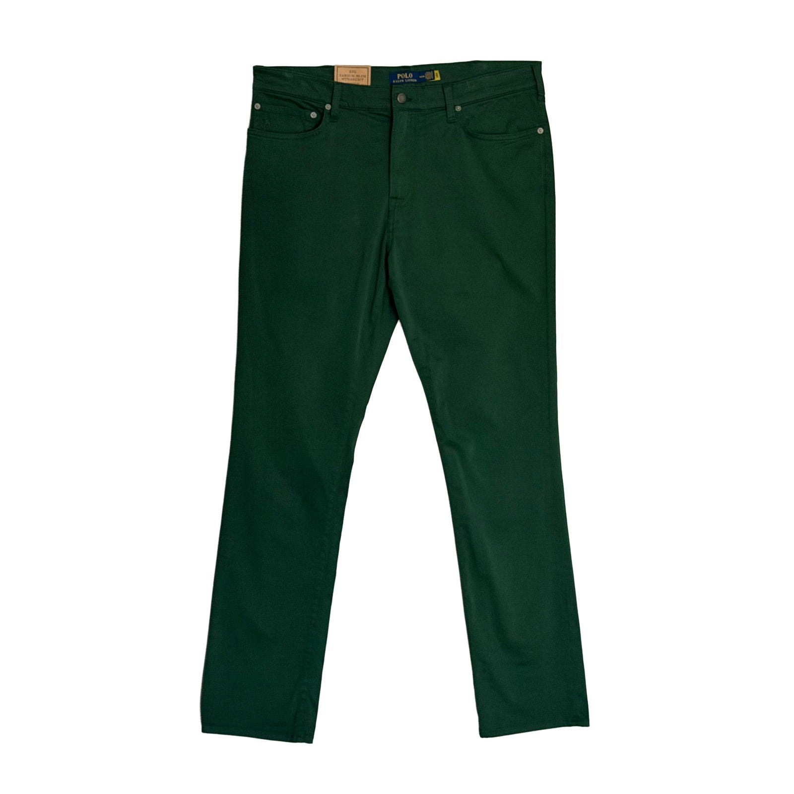 Polo Ralph Lauren Pants Men's 36"x34" Varick Slim Straight 5-Pocket Green