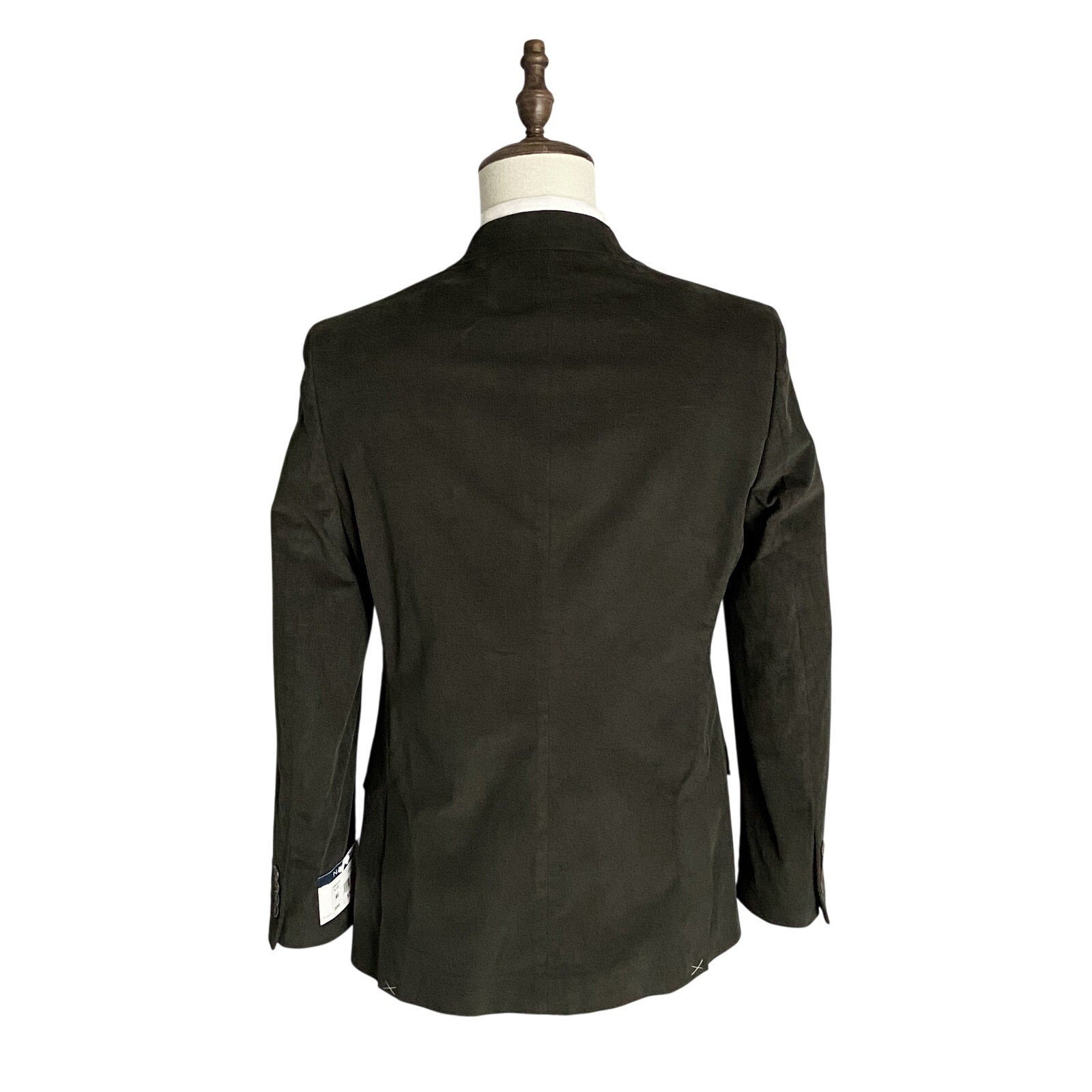 Nautica Sport Coat Men's 38 Regular Corduroy Modern Fit Stretch Dark Olive