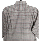 Boss Dress Shirt Men's Small 15-32/33 Sharp Fit Stretch Red & Black Plaid