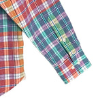 Tommy Bahama Shirt Men's Medium "Barbados Breeze Stretch" Plaid Linen Blend