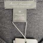 Daniel Cremieux V-Neck Sweater Men's Medium Pima Cotton Cashmere Blend Gray