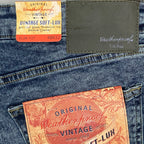 Weatherproof Vintage Men's 40x32 Slim Fit Vintage Soft-Lux Blue Denim Jeans