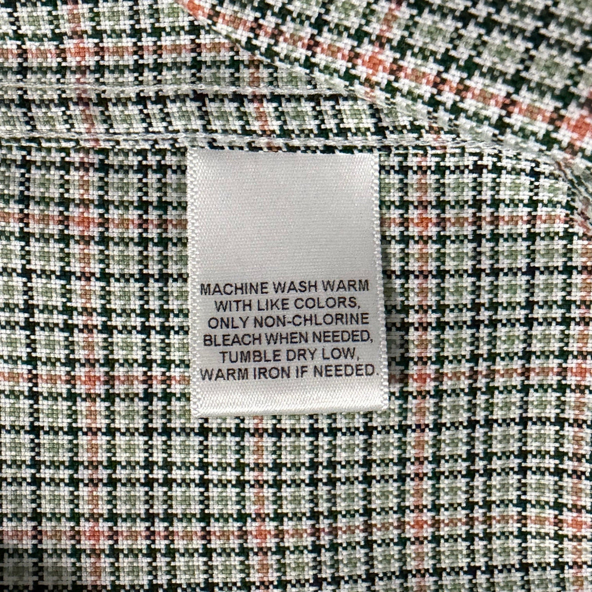 Roundtree & Yorke Oxford Dress Shirt Men's 4XB LS Big & Tall Green Red NWT