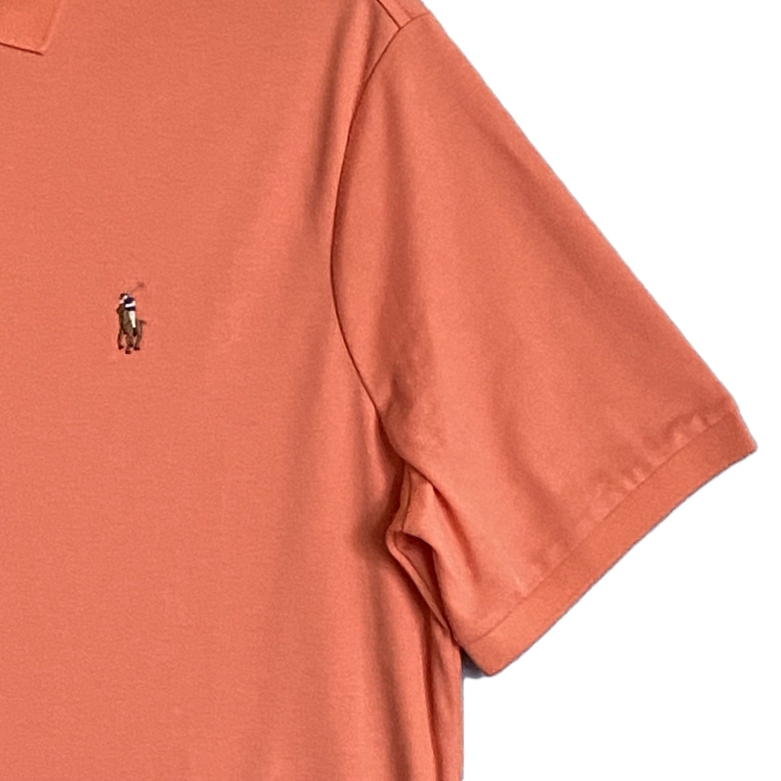 Polo Ralph Lauren Polo Shirt Classic Fit Short Sleeve Orange Men's Medium