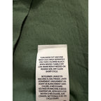 Polo Ralph Lauren Shirt Men's Large Buttonless Polo Cotton Linen Blend Green