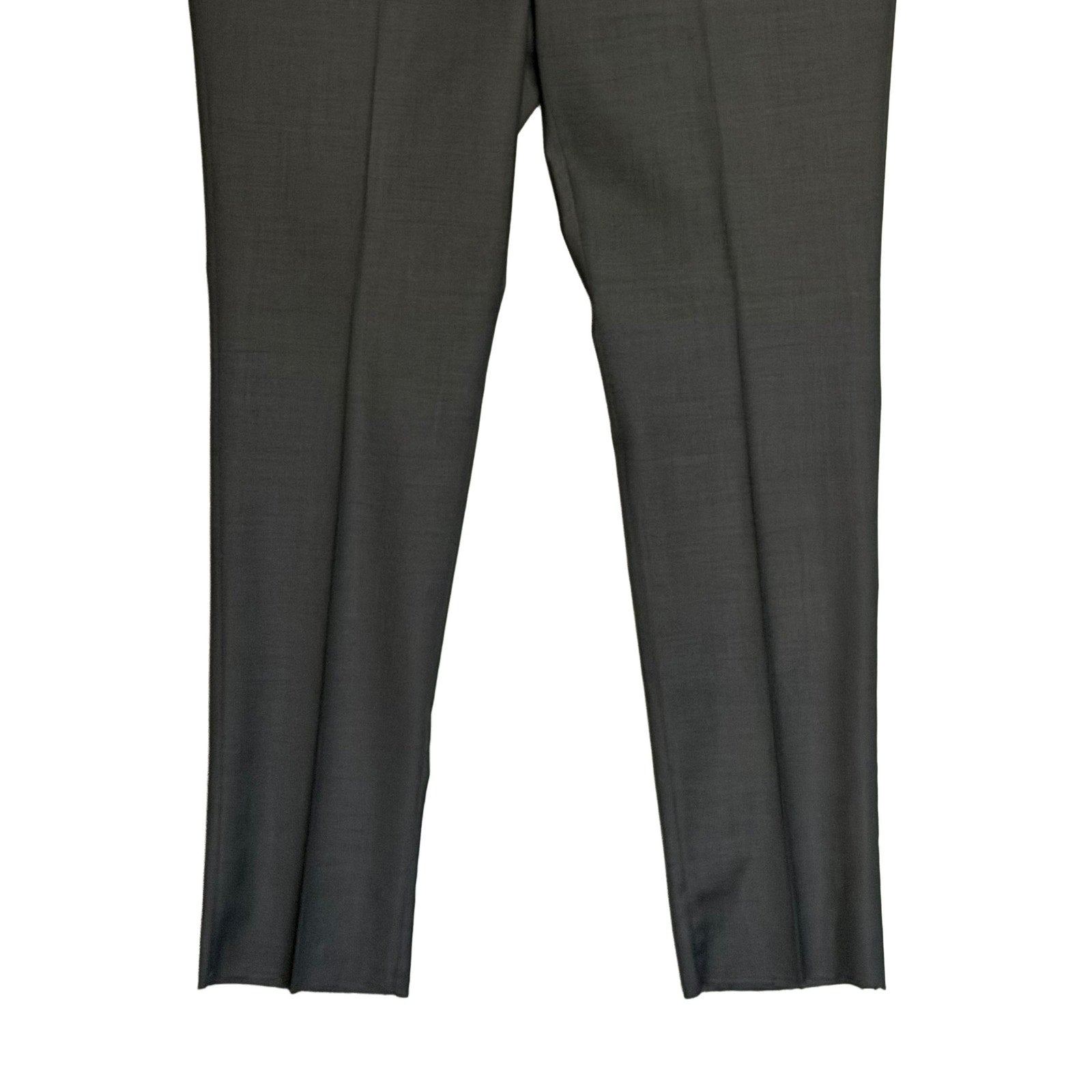 Daniel Cremieux Dress Pant Men's 46R Traveler Raw Hem Comfort Waist Charcoal