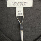 Daniel Cremieux Sweater Vest Men's XXL Supima Cotton Cashmere Blend Charcoal