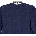 Ted Baker London T-Shirt Men's Small Ribbed Crew Neck Long Slv Navy Heather