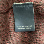 Hart Schaffner Marx Sweater Men's 3XB Big & Tall V-Neck Merino Wool Merlot NWT