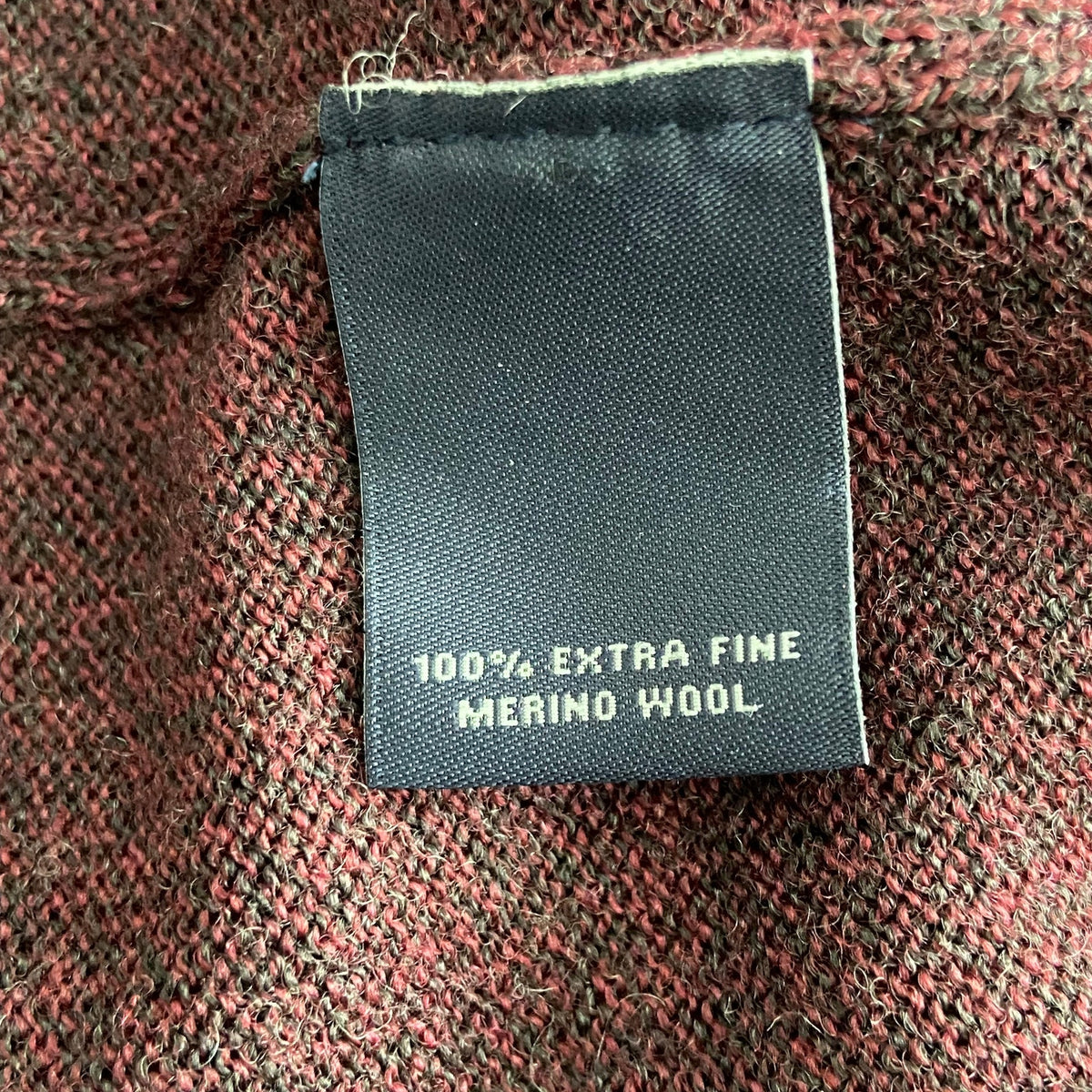 Hart Schaffner Marx Sweater Men's 3XB Big & Tall V-Neck Merino Wool Merlot NWT