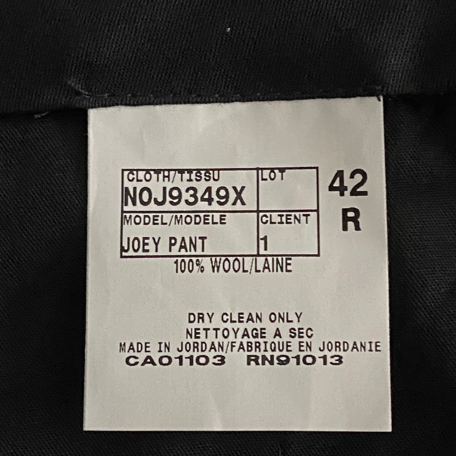 Ted Baker London Pants Men's 38R Wool Joey Dress Pant Solid Gray Raw Hem