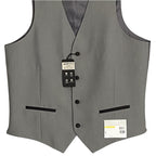Alfani Tuxedo Vest Men's Small Slim Fit Stretch Fabric Grey & Black