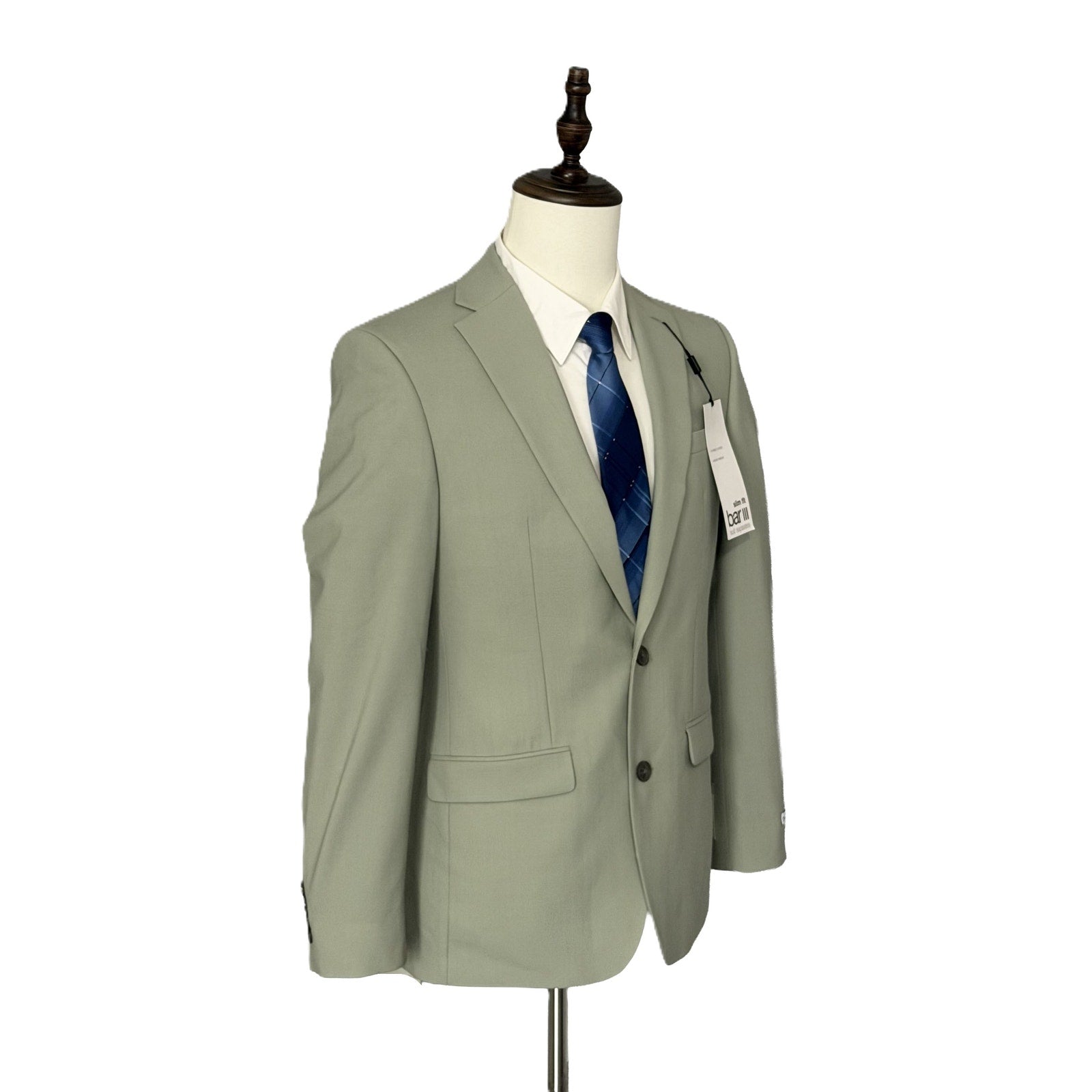 Bar III Suit Jacket Men's 36R Slim Fit Wool Blend Stretch Fabric Sage