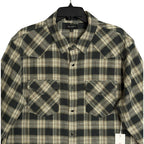 AG Los Angeles Shirt Men's XL Classic Fit Huston Western Charcoal Plaid