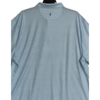 Johnnie-O Polo Shirt Men's 4XLT Big & Tall Short Sleeve Stretch Blue Geo