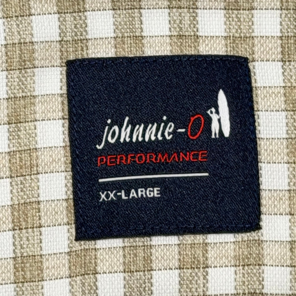 Johnnie-O Westwood Performance Shirt Men's XXL Button-Down Hazlenut Check