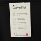 Calvin Klein Dress Pant Men's 36"x32" Slim Fit Stretch Waistband Solid Black