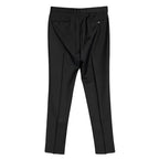 Armani Exchange Dress Pant Men's 34W Flat Front Raw Hem Stretch Wool Gray NEW