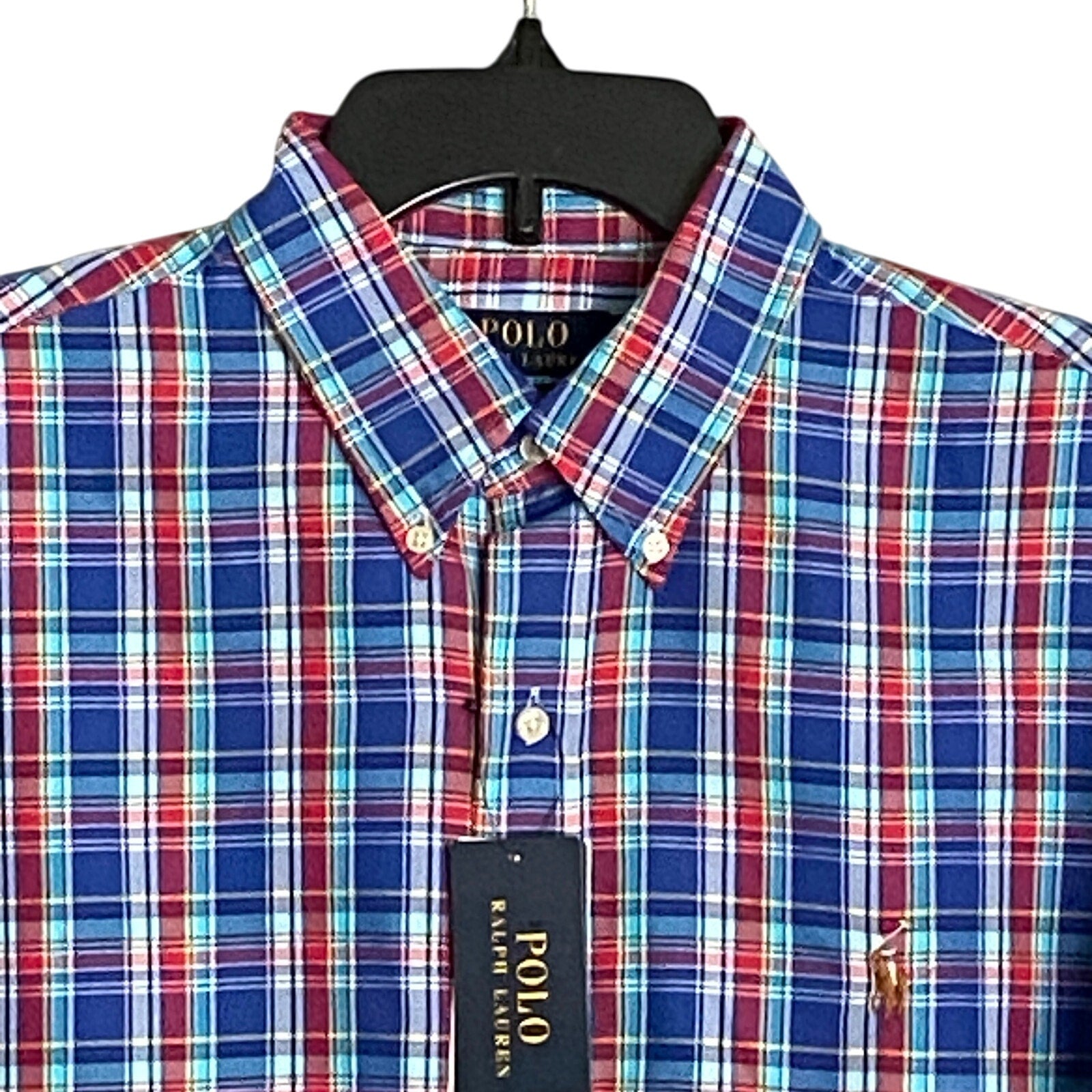 Polo Ralph Lauren Men's Small Classic Fit Button-Down Shirt Multicolor Plaid