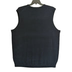Hart Schaffner Marx Sweater Vest Men's 2XT Big & Tall Wool Navy Heather