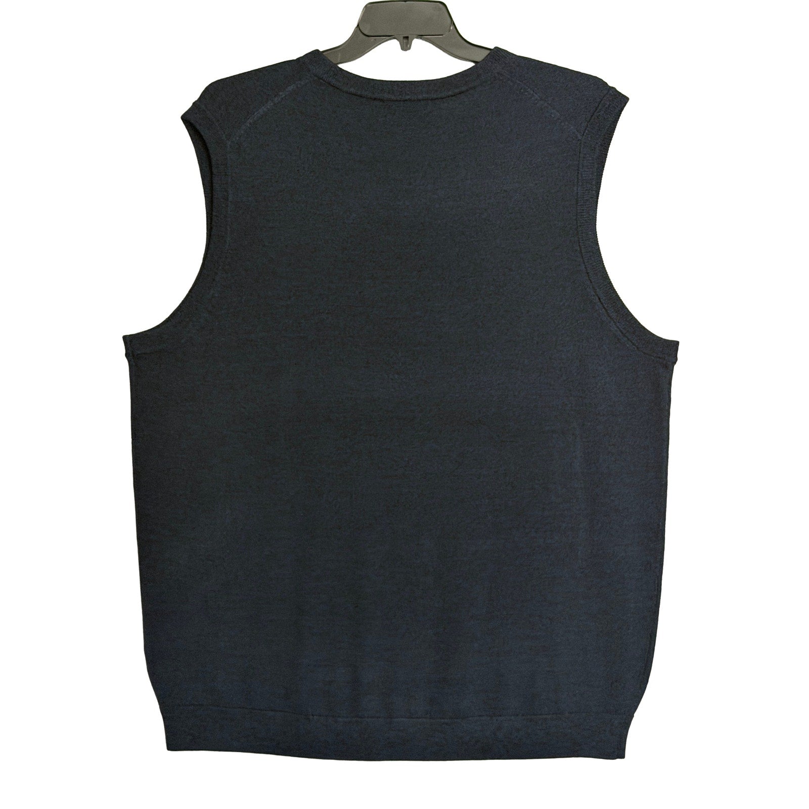 Hart Schaffner Marx Sweater Vest Men's 2XT Big & Tall Wool Navy Heather