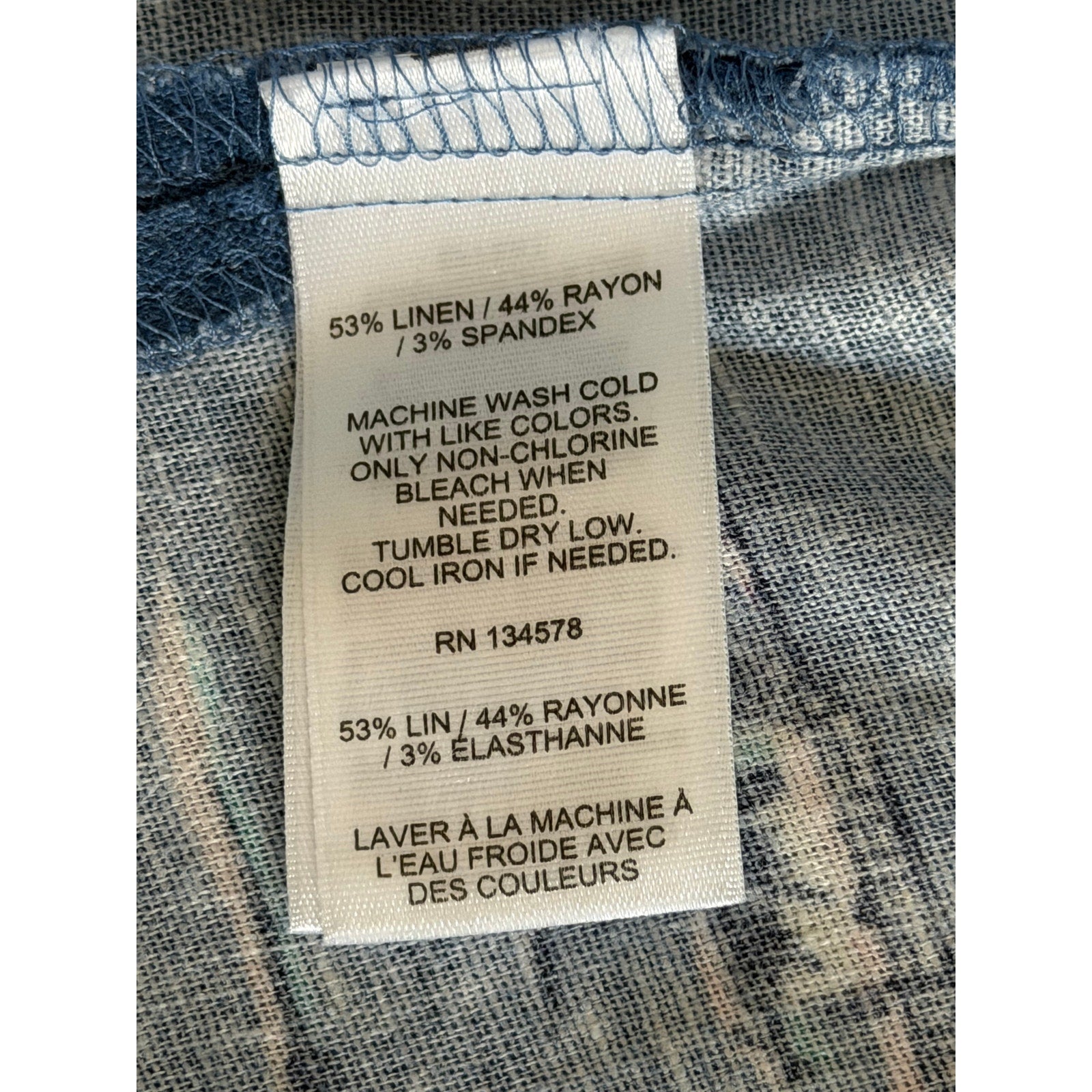 Vineyard Vines Casual Shirt Men's XXL Short Sleeve Cabana Shirt Blue