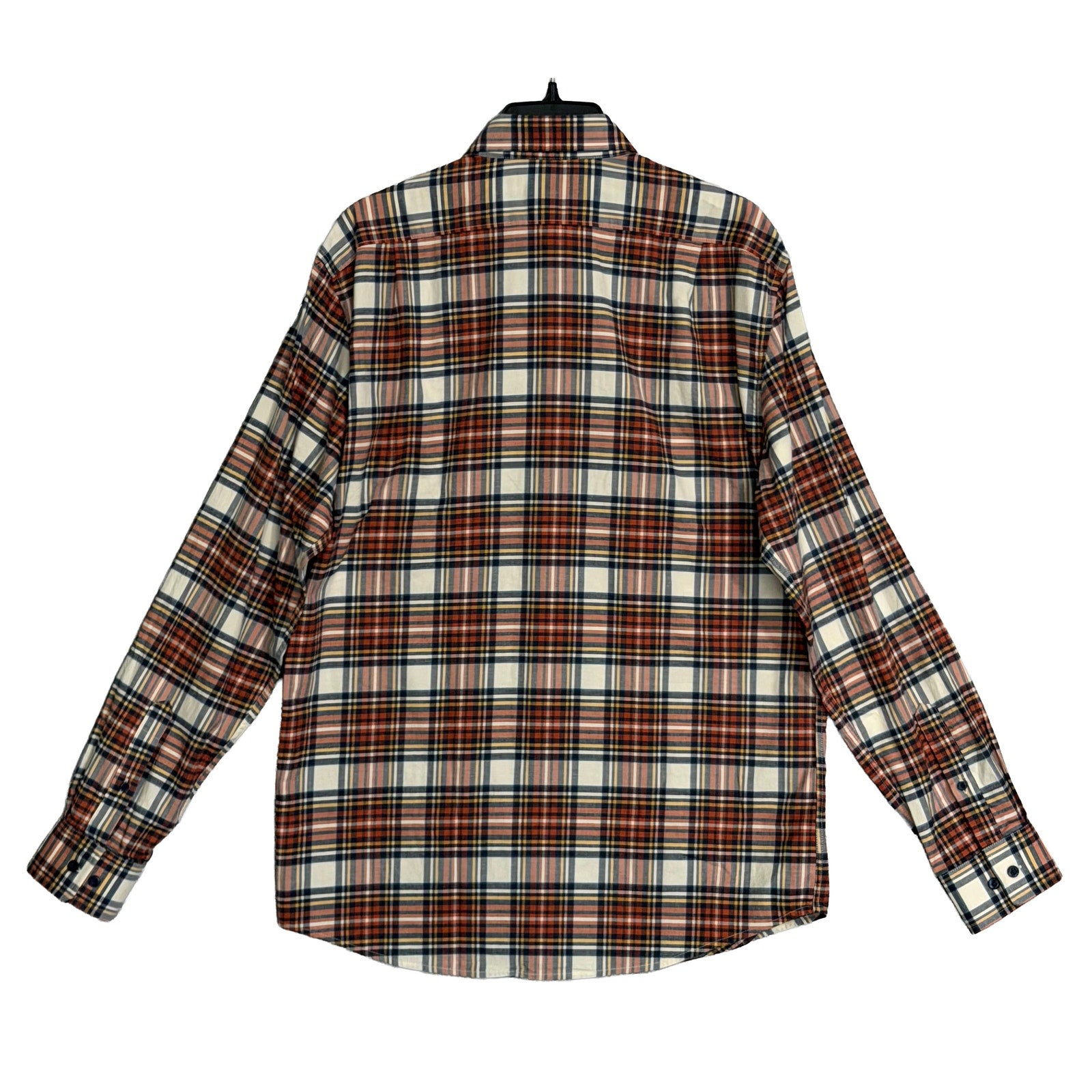 Johnnie-O Knick Performance Men's XL Flannel Button-Down Shirt Pumpkin