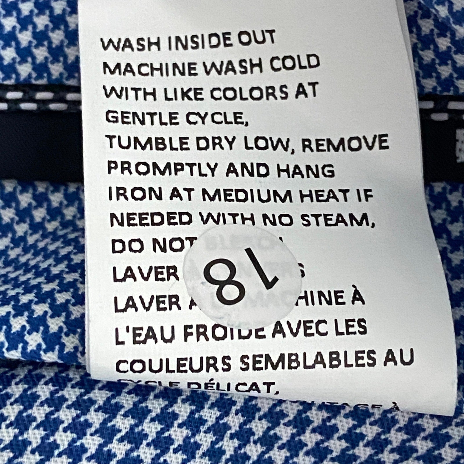 Hart Schaffner Marx Pants Men's 46R Dress Pant New York Fit Wool Blue