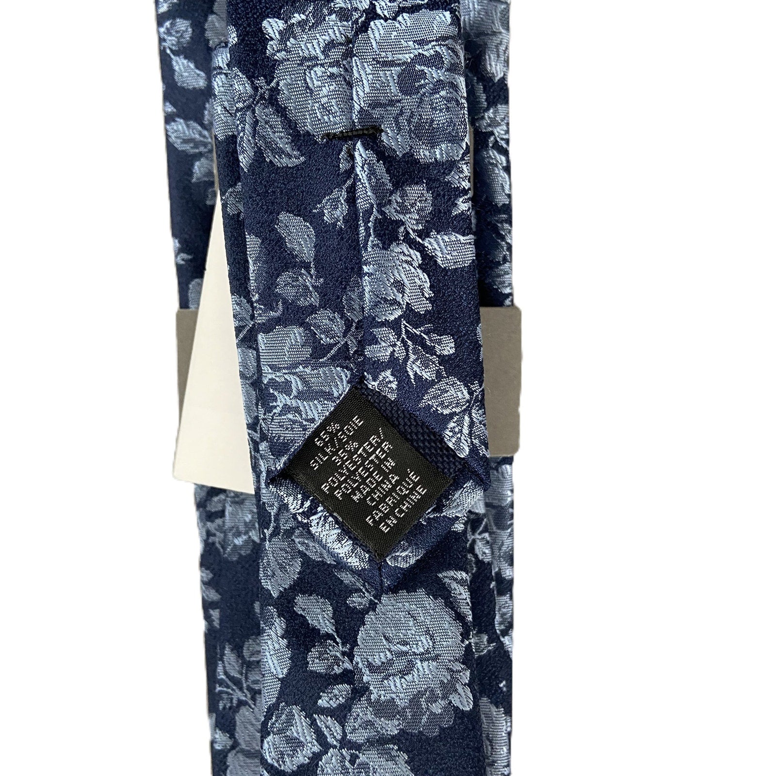 Michael Kors Necktie 3" Cheshire Floral Navy Standard Length Silk Blend