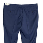 Hart Schaffner Marx Traveler Men's 44 Long Dress Pant New York Fit Wool Blue