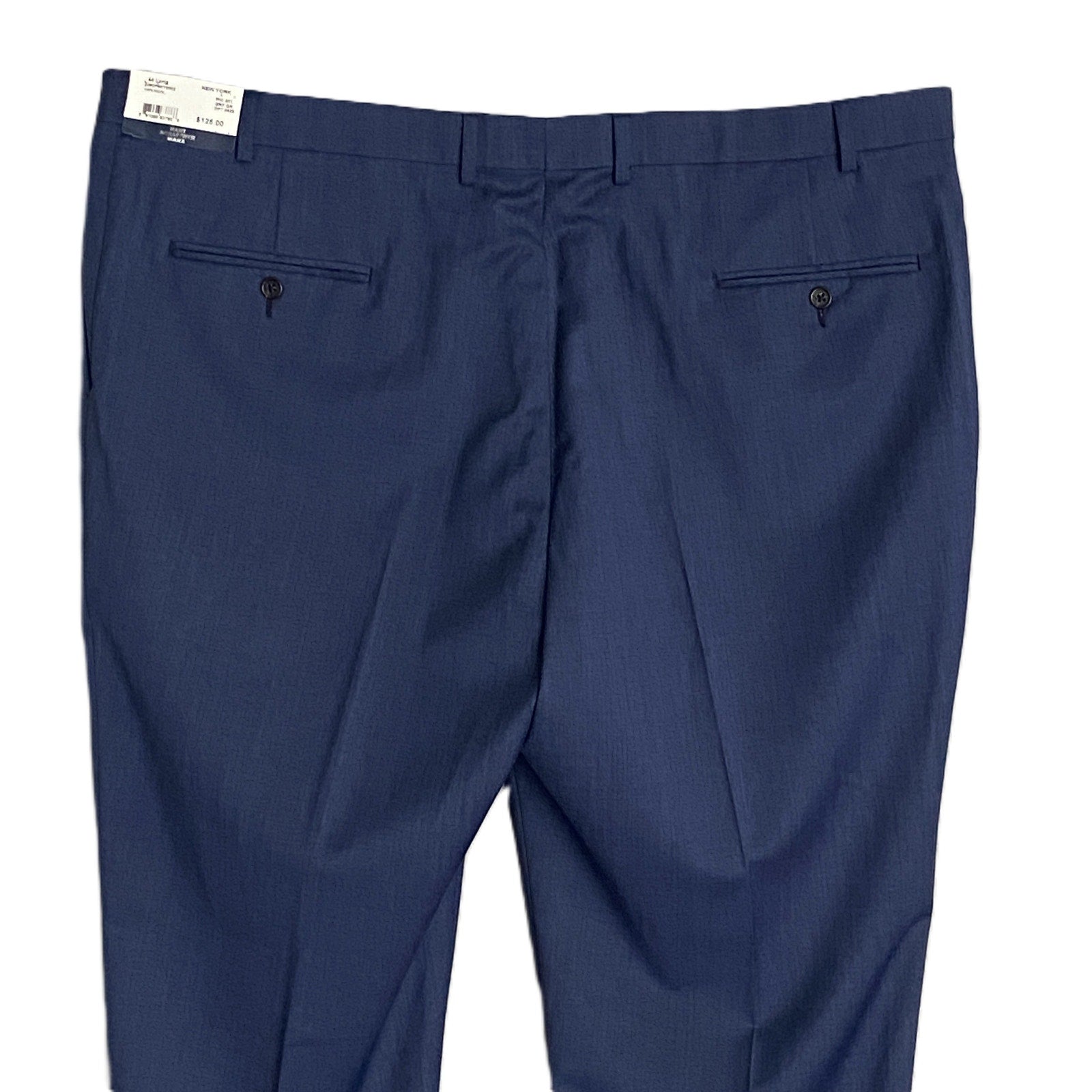 Hart Schaffner Marx Traveler Men's 44 Long Dress Pant New York Fit Wool Blue