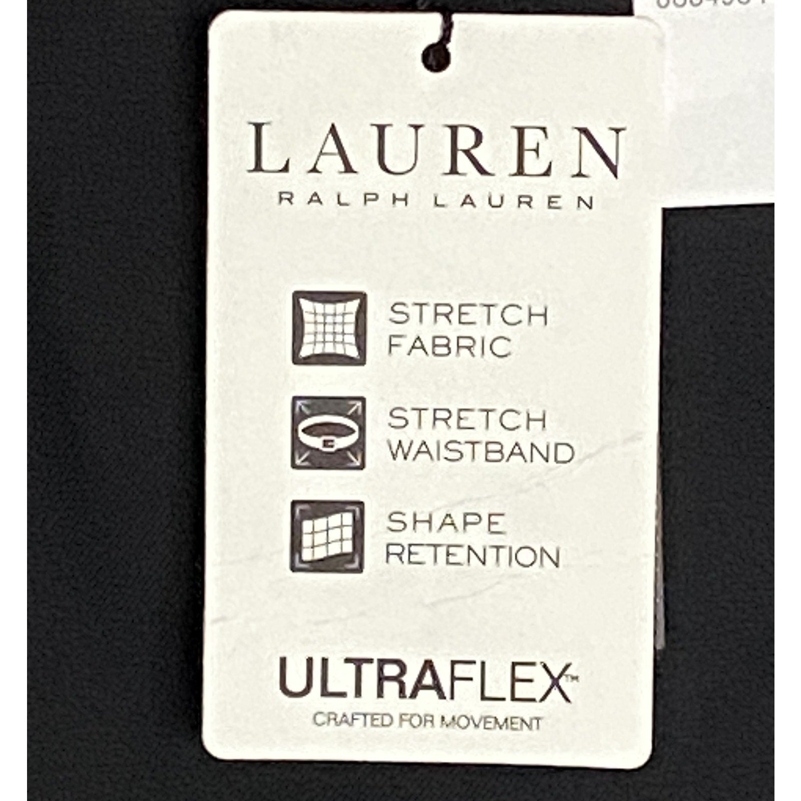 Lauren Ralph Lauren Men's 46x30 Classic Fit Suit Trouser Stretch Solid Black