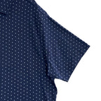 Daniel Cremieux Shirt Men's Large Short Sleeve Button-Up Supima Cotton Blue