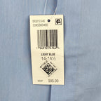 Calvin Klein Shirt Men's Small 14-14.5 Infinite Color Slim Fit Band Collar Blue