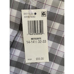Van Heusen Shirt Men's Small 14-14.5 32/33 Regular Fit Stain Shield Stretch