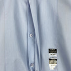 Calvin Klein Shirt Men's Small 14-14.5 Infinite Color Slim Fit Band Collar Blue