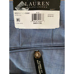 Lauren Ralph Lauren Men's 44x32 Classic Fit Flat Front Suit Pants Light Blue