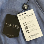 Lauren Ralph Lauren Men's 44x32 Classic Fit Flat Front Suit Pants Light Blue